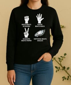 Philadelphia Eagles Nothing Beats Rock Beats Scissors Paper Beats Rock Scissors Beats Paper Sweater