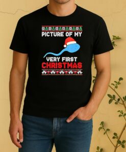 Picture Of My Very First Christmas Joke Funny Xmas Shirt