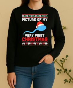 Picture Of My Very First Christmas Joke Funny Xmas Sweater