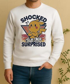 Pikachu Shocked But Not Surprised Retro Sweater