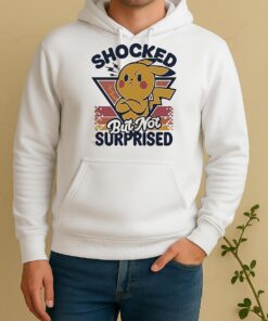 Pikachu Shocked But Not Surprised Retro Unisex Hoodie