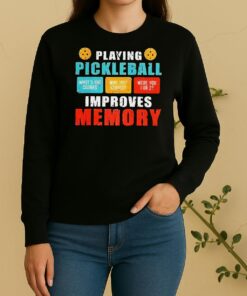 Playing Pickleball Improves Memory Whats The Saucers Vintage Sweater