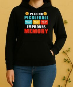 Playing Pickleball Improves Memory Whats The Saucers Vintage Unisex Hoodie