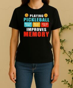 Playing Pickleball Improves Memory Whats The Saucers Vintage Women Shirt