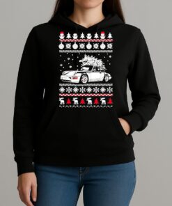 Porsche 964 Brings Christmas Home Ugly Premium Unisexhoodie