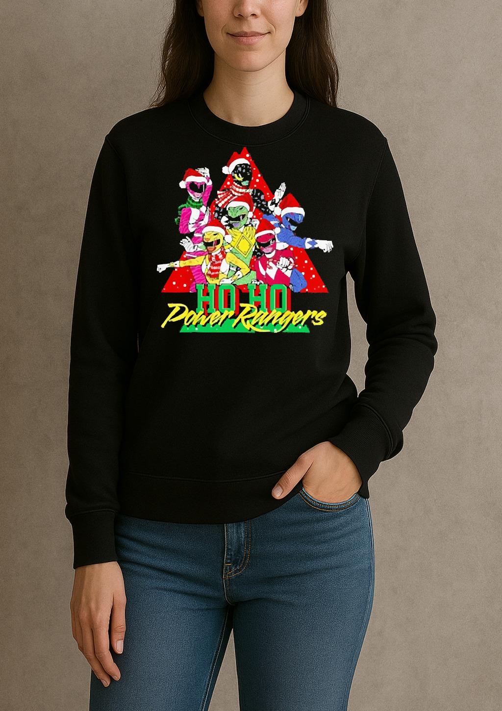 Power Rangers Christmas Ho Ho Power Rangers Premium sweater