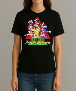 Power Rangers Christmas Ho Ho Power Rangers Premium Womentee