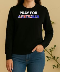 Pray For Bondi Australia Letter Flag Sweater