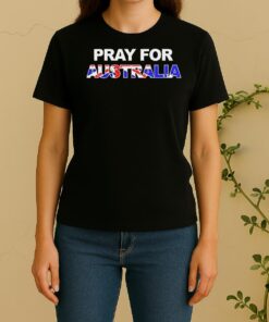 Pray For Bondi Australia Letter Flag Women Shirt