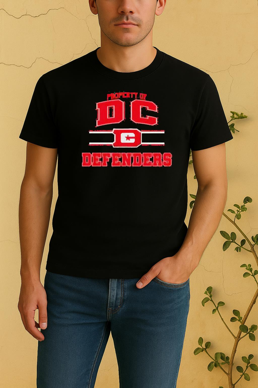 Property Of Dc Defenders Ufl Logo Shirt by Bino Shirt – Custom Graphic T-Shirt