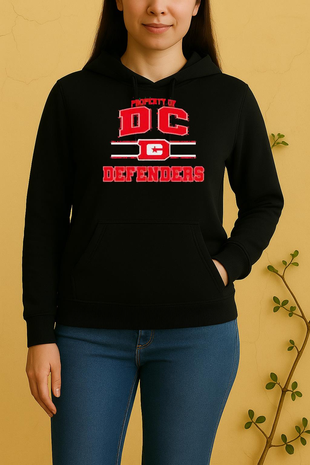 Property Of Dc Defenders Ufl Logo Unisex Hoodie