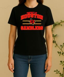 Property Of Houston Gamblers Ufl Logo Women Shirt