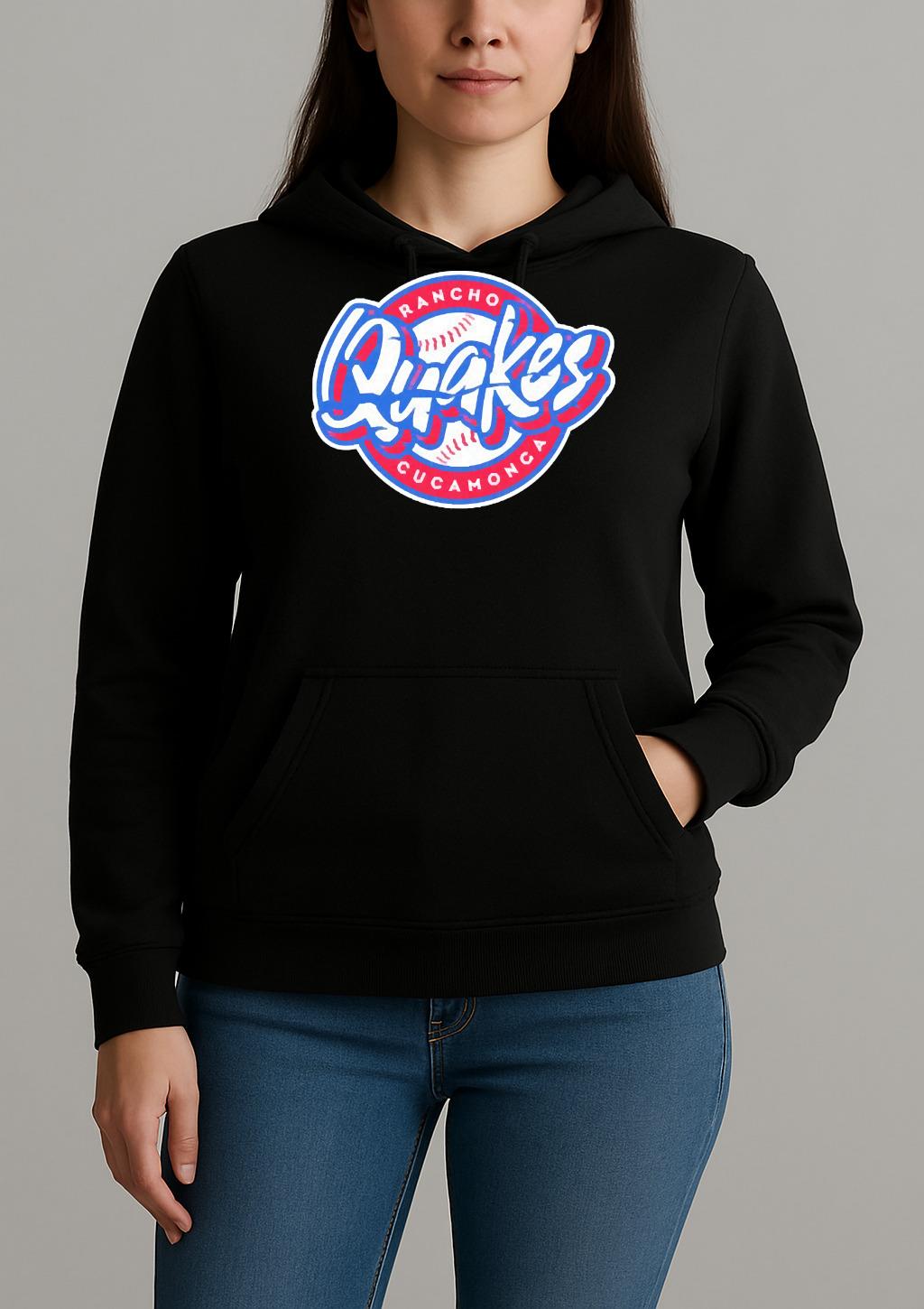 Rancho Quakes Cucamonga Logo Premium Unisexhoodie