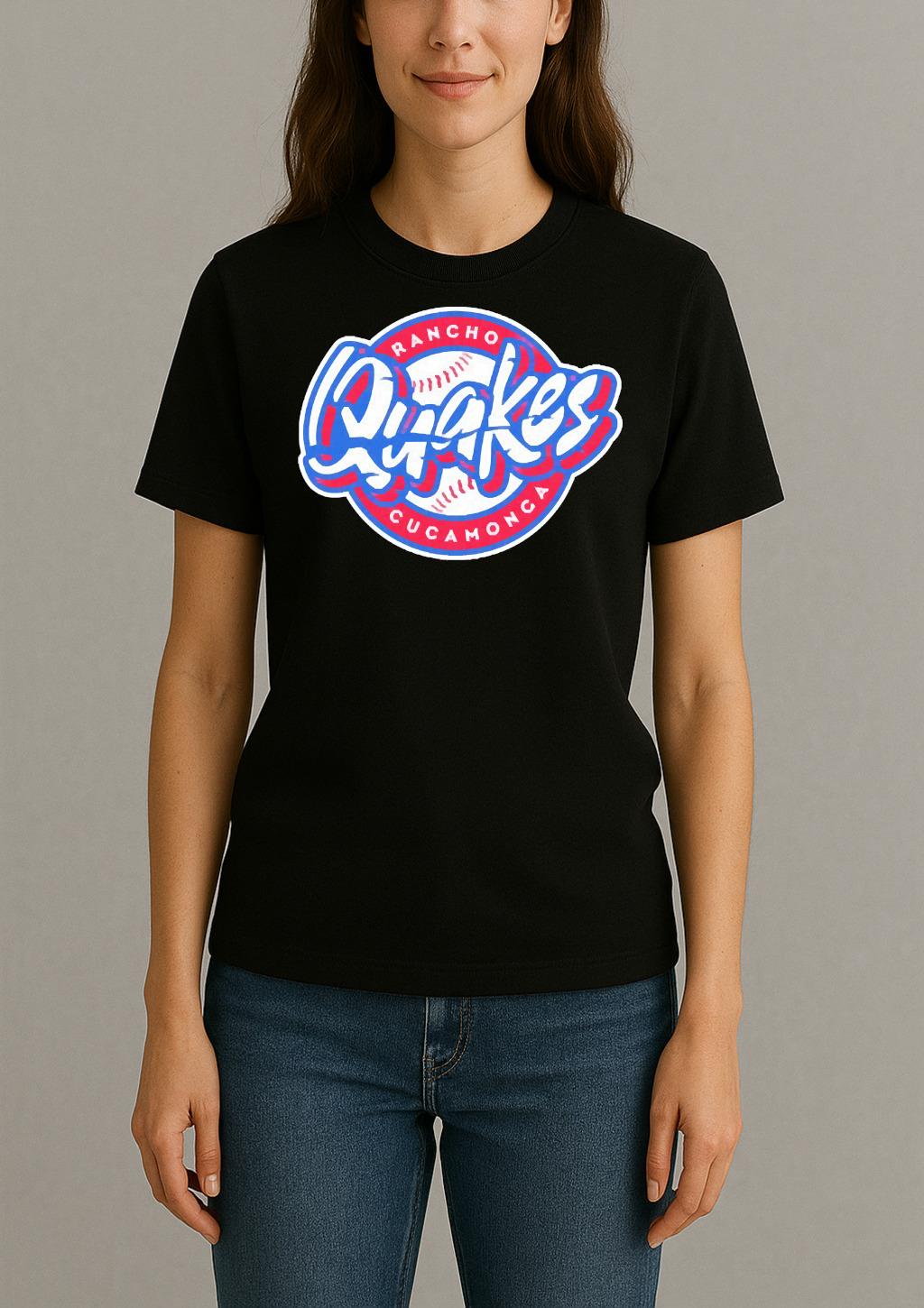 Rancho Quakes Cucamonga Logo Premium Womentee