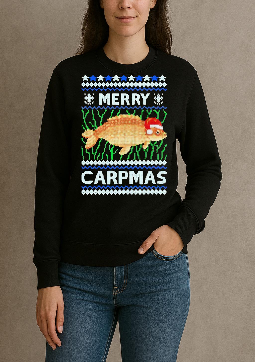 Santa Claus Carpmas Merry Carpmas Ugly Christmas Premium sweater
