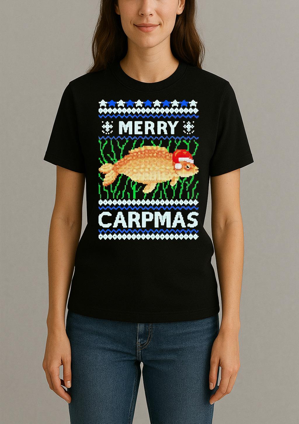 Santa Claus Carpmas Merry Carpmas Ugly Christmas Premium Womentee