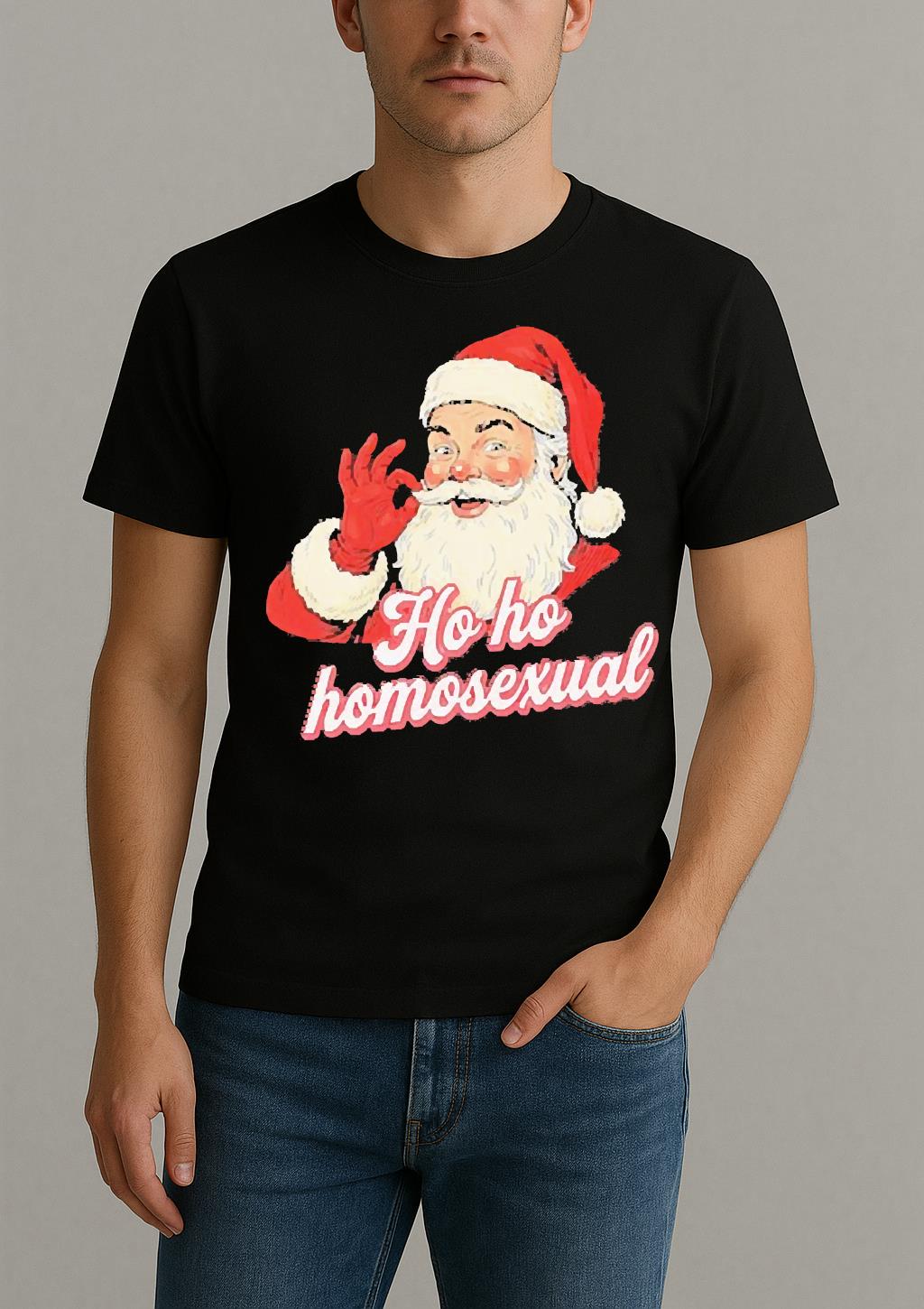 Santa Claus Ho Ho Homosexual Premium Shirt