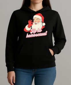 Santa Claus Ho Ho Homosexual Premium Unisexhoodie