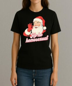 Santa Claus Ho Ho Homosexual Premium Womentee