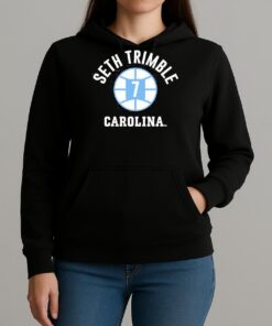 Seth Trimble 7 Unc Basketball Player Name And Number Ball Unisexhoodie