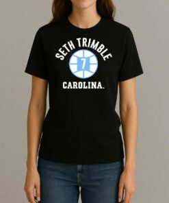 Seth Trimble 7 Unc Basketball Player Name And Number Ball Womentee