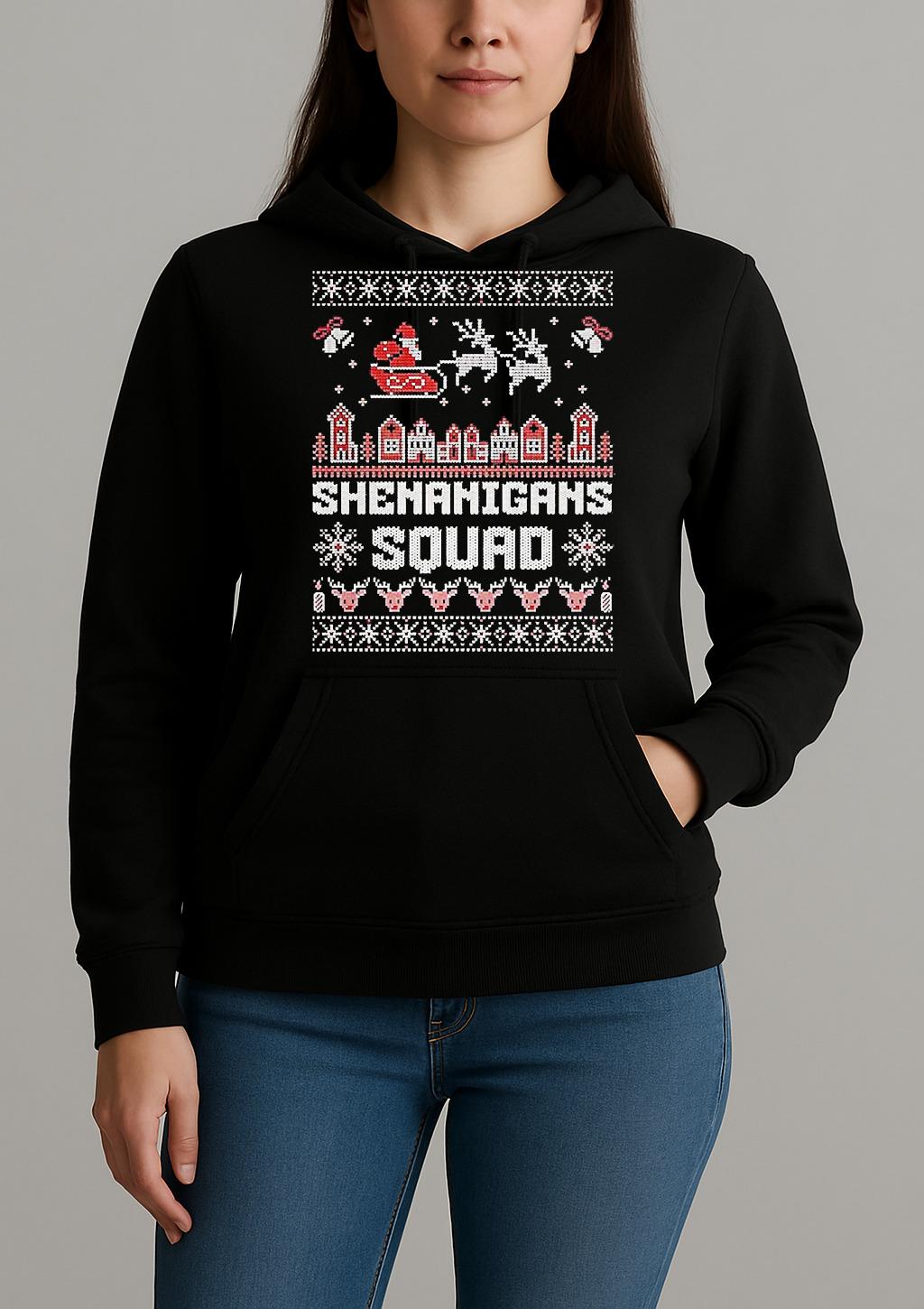 Shenanigans Squad Ugly Christmas Unisexhoodie