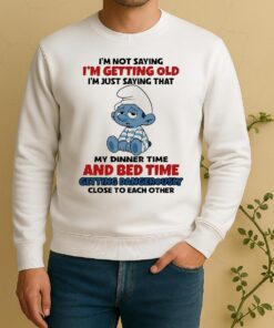 Smurf My Dinner Time And Bed Time Getting Dangerously Close To Each Other Circle Sweater