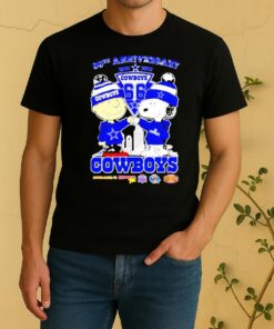 Snoopy And Charlie Brown Dallas Cowboys 66Th Anniversary Super Bowl Shirt