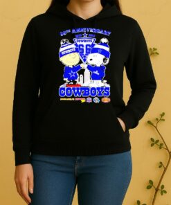 Snoopy And Charlie Brown Dallas Cowboys 66Th Anniversary Super Bowl Unisex Hoodie