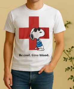 Snoopy Be Cool Give Blood Circle Shirt