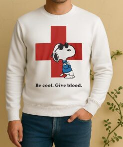 Snoopy Be Cool Give Blood Circle Sweater