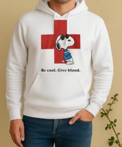 Snoopy Be Cool Give Blood Circle Unisex Hoodie