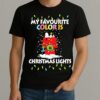 Snoopy Home My Favorite Color Is Christmas Lights Premium Shirt