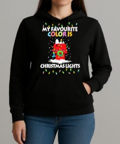 Snoopy Home My Favorite Color Is Christmas Lights Premium Unisexhoodie