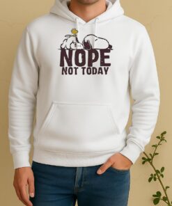 Snoopy Sleep And Woodstock Are In A Nope Mood Unisex Hoodie
