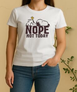 Snoopy Sleep And Woodstock Are In A Nope Mood Women Shirt