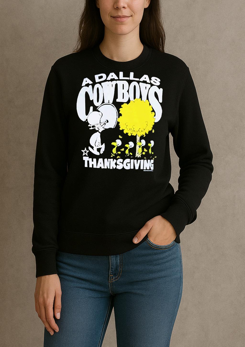 Snoopy Walk A Dallas Cowboys Thanksgiving Premium sweater