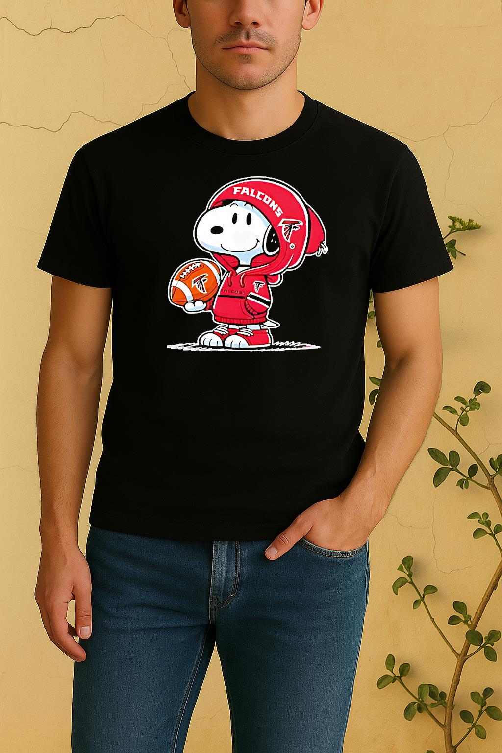 Snoopy Wears Atlanta Falcons Football Shirt