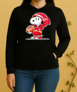 Snoopy Wears Kansas City Chiefs Football Unisex Hoodie