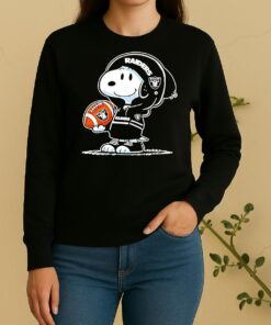 Snoopy Wears Las Vegas Raiders Football Sweater