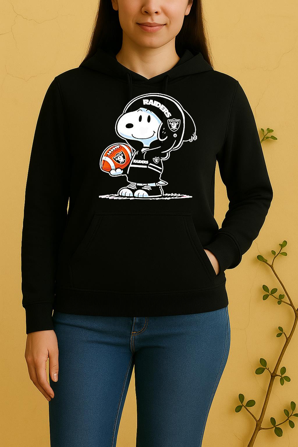 Snoopy Wears Las Vegas Raiders Football Unisex Hoodie