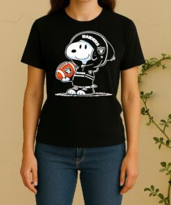 Snoopy Wears Las Vegas Raiders Football Women Shirt