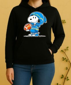 Snoopy Wears Los Angeles Chargers Football Unisex Hoodie