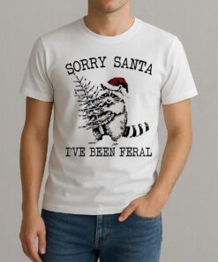 Sorry Santa Ive Been Feral Christmas Tree Shirt