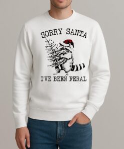 Sorry Santa Ive Been Feral Christmas Tree sweater