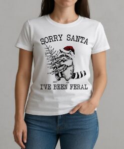 Sorry Santa Ive Been Feral Christmas Tree W-tee