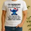 Stitch Co Workers Are Like Christmas Lights Circle Shirt