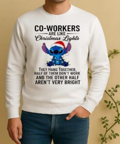 Stitch Co Workers Are Like Christmas Lights Circle Sweater