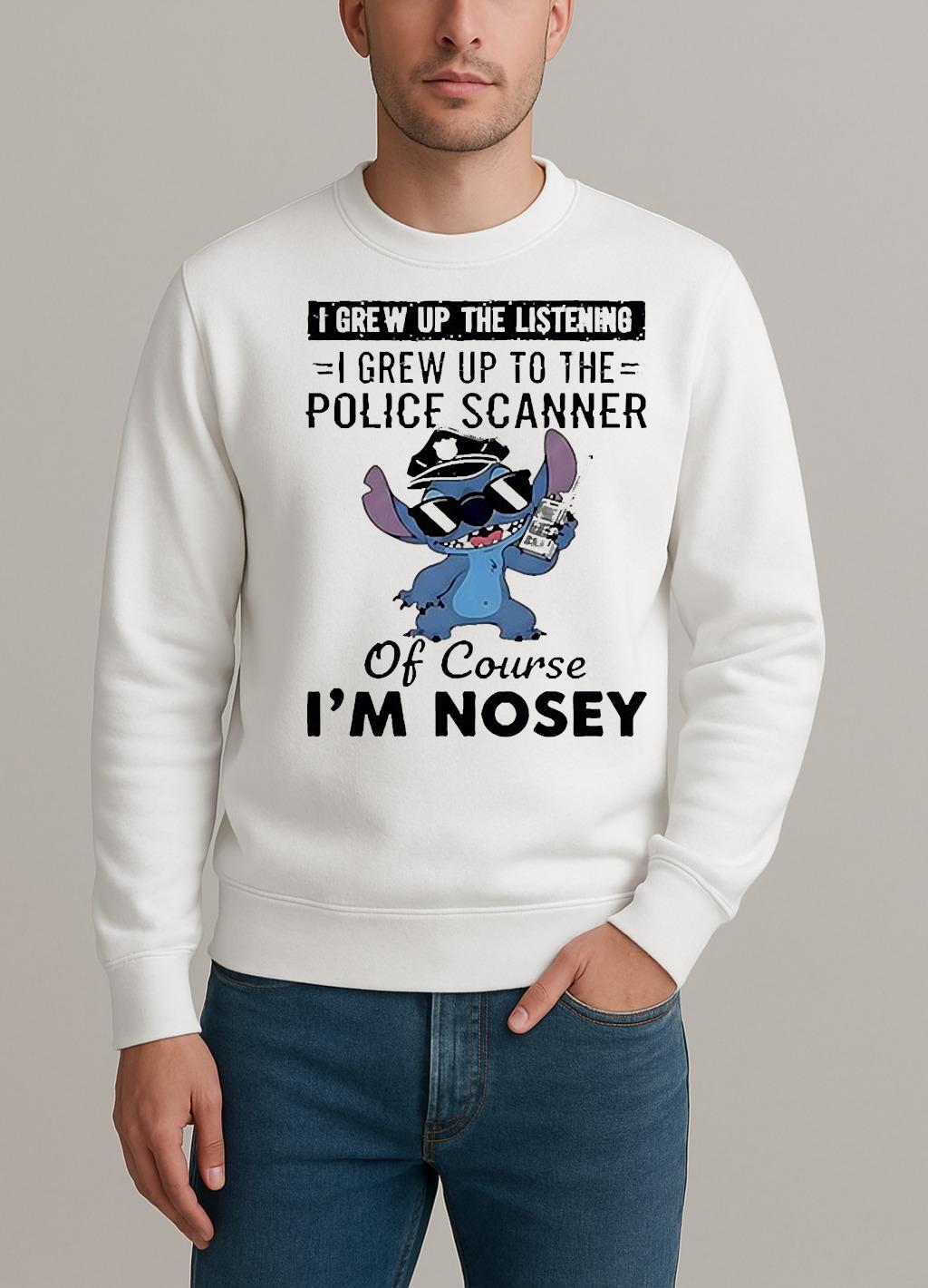 Stitch I Grew Up The Listening I Grew Up To The Police Scanner sweater