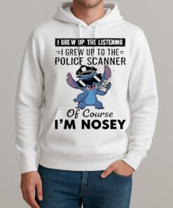 Stitch I Grew Up The Listening I Grew Up To The Police Scanner Unisexhoodie